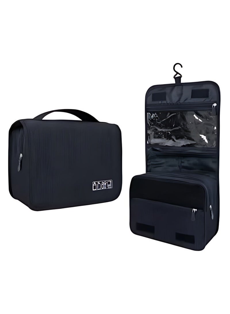 XiaoGiqi حقيبة مستحضرات التجميل للسفر المعلقة للرجال والنساء، حقيبة صحية، مقاومة للماء ومنظمة متعددة الوظائف للمستحضرات/الحلاقة/العناية/التجميل/المستحضرات - Image 3